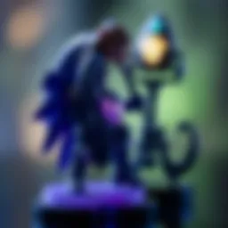 Detailed view of the Twilight Zelda amiibo showcasing its exquisite design.