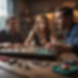 Couple engaged in a board game night, showcasing strategy and fun.