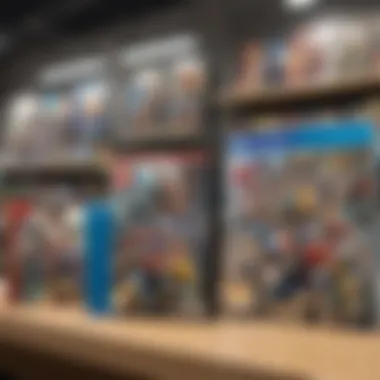 A visual comparison of new versus used Super Smash Bros. Ultimate copies on a retail shelf