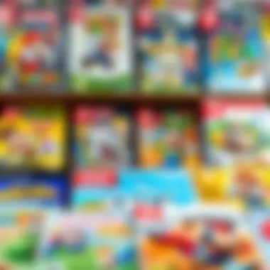 Diverse Genres in Nintendo's Catalog An array of Nintendo game covers representing various genres
