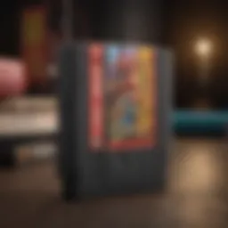 Vintage Nintendo game cartridge with retro design