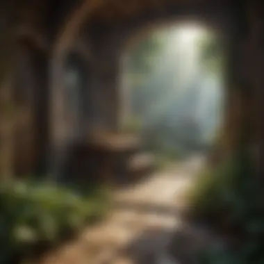 Quest of Enchanted Realms Fantasy Realm Exploration Game Illustration
