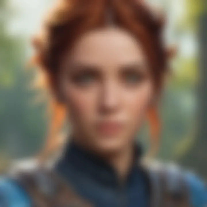 Concept art illustrating the character design and development within Fenyx Rising