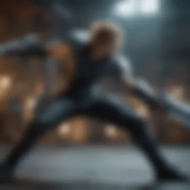 Innovative Combat Mechanics: Synergy in Action In-game shot of combat mechanics showcasing synergy attacks