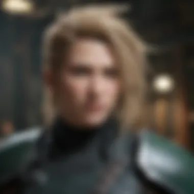 Character design in Final Fantasy VII Remake Intergrade highlighting intricate details