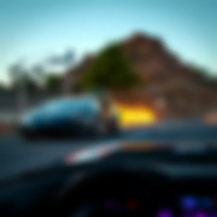 Graphical representation of BeamNG.drive gameplay