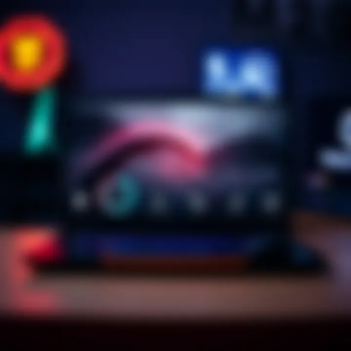 High-performance laptop showcasing specifications