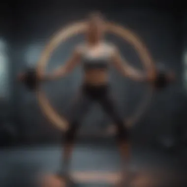 Engaging in Ring Fit Exercises Fitness Enthusiast Performing Ring Fit Workout