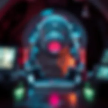 Symbolic representation of escapism within gaming.