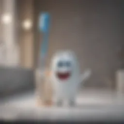 Playful Toothbrush Character