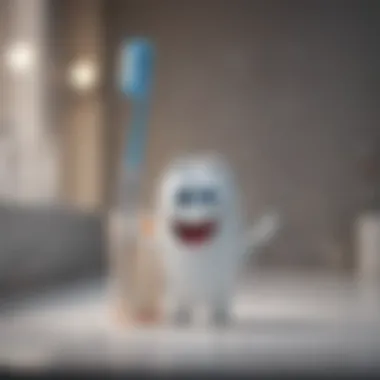 Playful Toothbrush Character