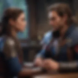 A captivating scene from Critical Role showcasing intense character interaction.