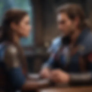 Intense Character Interaction A captivating scene from Critical Role showcasing intense character interaction.