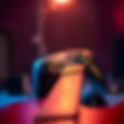 Guitar Hero controller in action