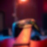 The Guitar Hero Controller in Action Guitar Hero controller in action