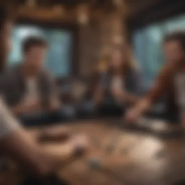 Sharing the Fun with Friends A group of friends enjoying a gaming session together