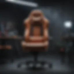 Comfortable gaming chair with integrated footrest