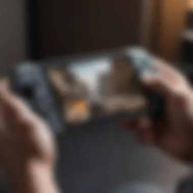 Ergonomic Gaming Marvel Innovative handheld game console with ergonomic design