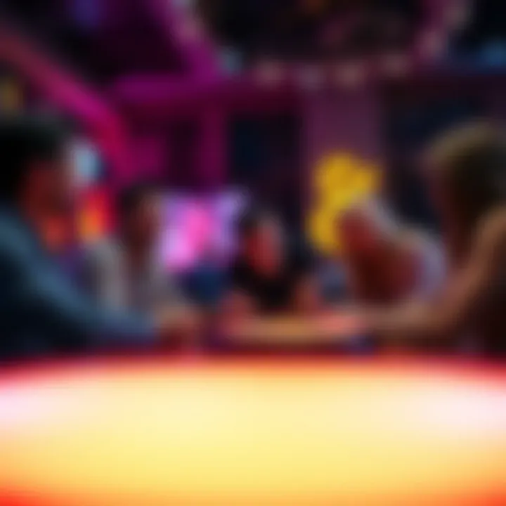 Enjoying a Jackbox Game Session A vibrant screenshot of players engaged in a Jackbox game session, highlighting the fun atmosphere.