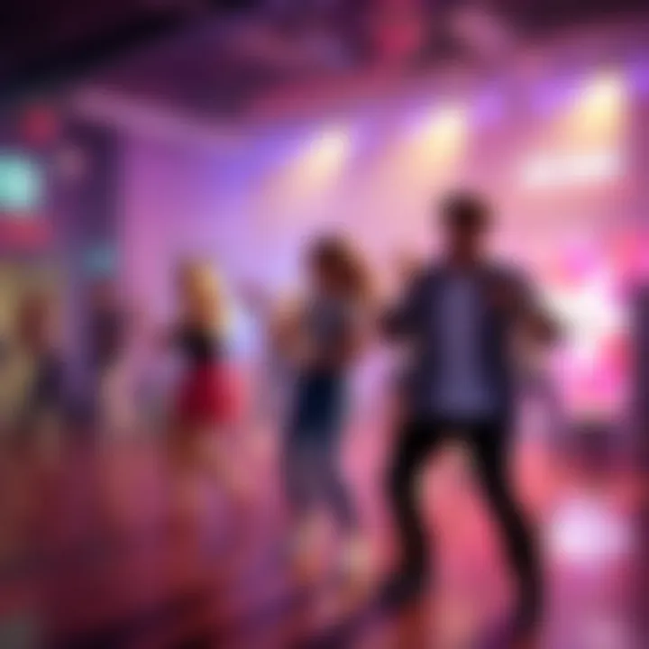 Multiplayer Gameplay Fun Multiplayer gameplay showcasing friends dancing together