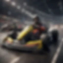 Dynamic kart racing scene showcasing thrilling gameplay.