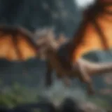 Majestic Dragon Flying