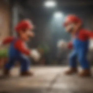 Mario and Luigi facing off against a formidable boss