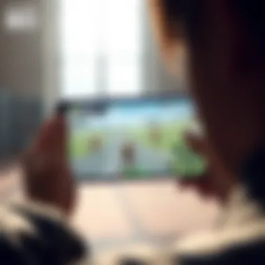 Engaging User Interface of Mobile BDO User interface showcasing the immersive gameplay experience