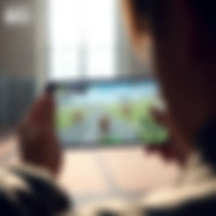 Engaging User Interface of Mobile BDO User interface showcasing the immersive gameplay experience