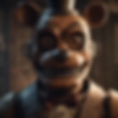 Gaming Fusion of the Past Mysterious animatronic in retro style