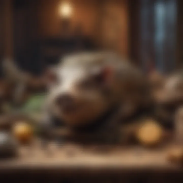 Mysterious Artifacts - Hog Hidden Object Game Illustration