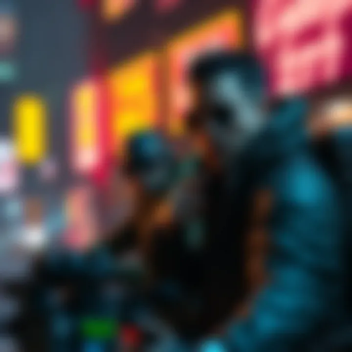 An engaging screenshot depicting a key gameplay moment in Cyberpunk 2077