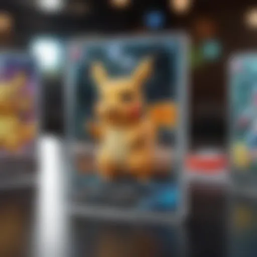 A rare Pokémon card showcasing its intricate design and holographic finish
