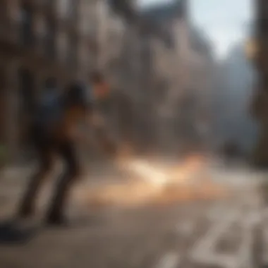 Innovative Combat Dynamics Dynamic combat sequence featuring innovative gameplay mechanics