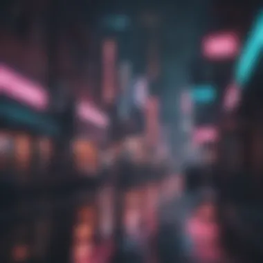 Neon-lit Cyberpunk Streets in PS5 World