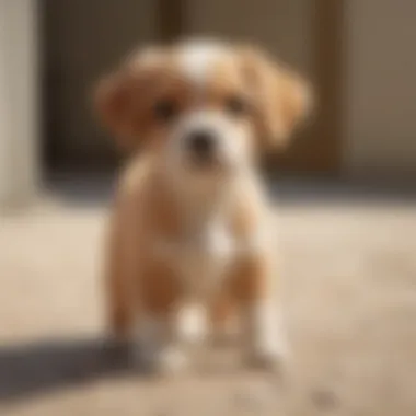 Adorable virtual puppy from Nintendogs game