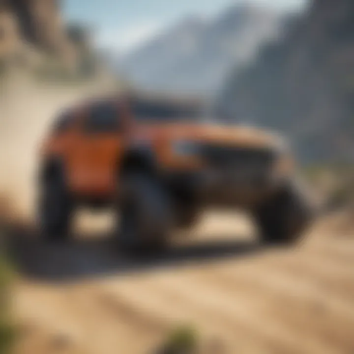 Off-road vehicle conquering rugged terrain in GTA 5