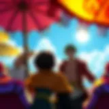Vibrant Remastered Visuals of One Piece A vibrant scene from One Piece showcasing the remastered visuals