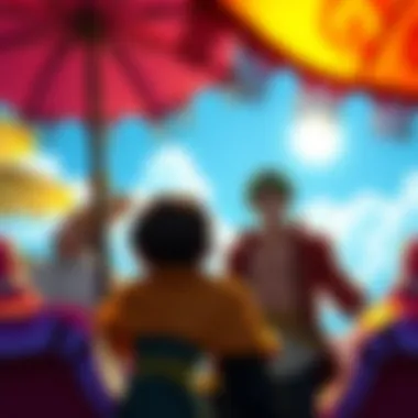 Vibrant Remastered Visuals of One Piece A vibrant scene from One Piece showcasing the remastered visuals