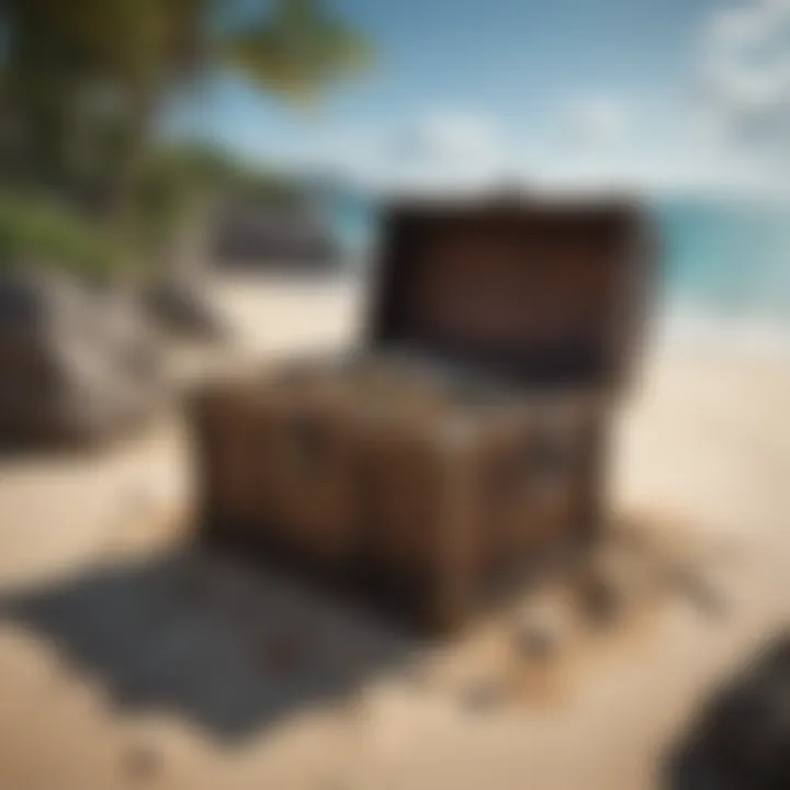 Treasure Chest on Deserted Island