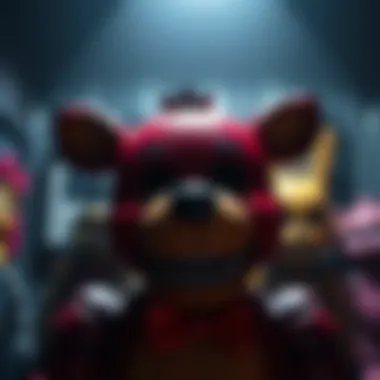 A screenshot depicting the complex narrative elements within a Five Nights at Freddy's title.