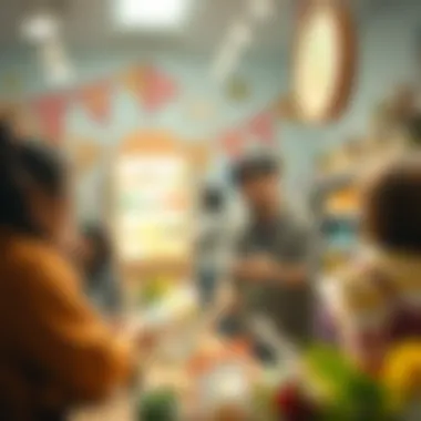 Players engaging with the online shop features and items