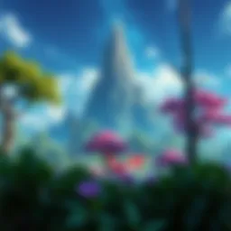 A stunning landscape from the Galar region showcasing vibrant environments