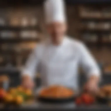 Avatar Adventures in Culinary Fun A playful depiction of a chef avatar in a whimsical setting
