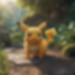 Rare Pokémon showcased in a vibrant landscape