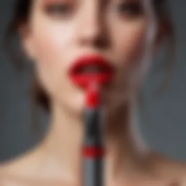 Red lipstick as a bold statement of power