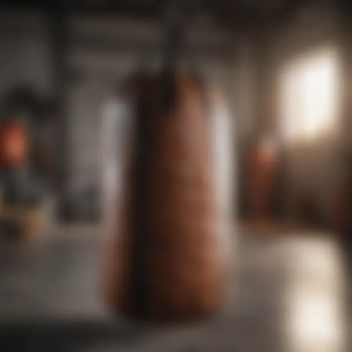 Safety precautions for heavy bag setup