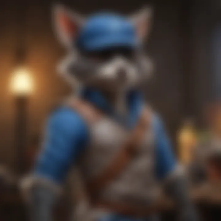 Fan art and merchandise dedicated to Sly Cooper