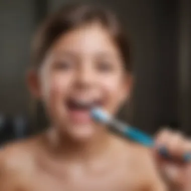 Happy Child Brushing Teeth