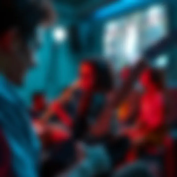 Social gaming with Guitar Hero